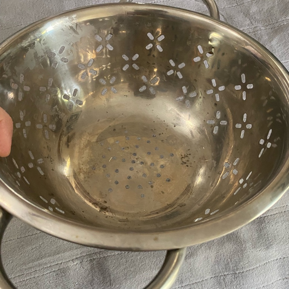 Source Unknown Stainless Steel Two-Handle Colander - Silver